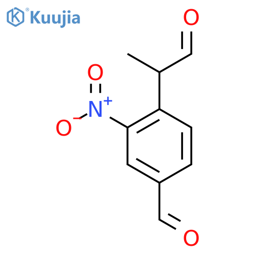 4-Formyl-2-nitrophenylpropanal structure
