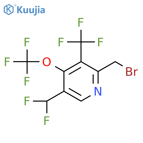 2-(Bromomethyl)-5-(difluoromethyl)-4-(trifluoromethoxy)-3-(trifluoromethyl)pyridine structure