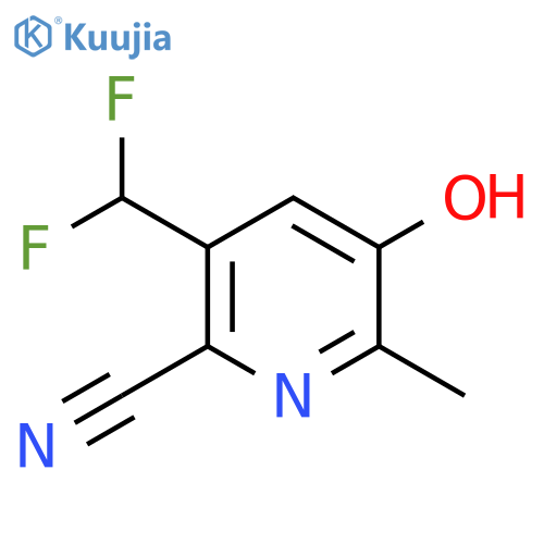 2-Cyano-3-(difluoromethyl)-5-hydroxy-6-methylpyridine structure