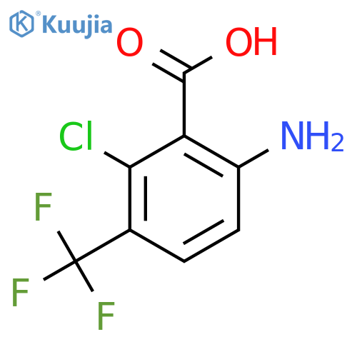 6-Amino-2-chloro-3-(trifluoromethyl)benzoic acid structure
