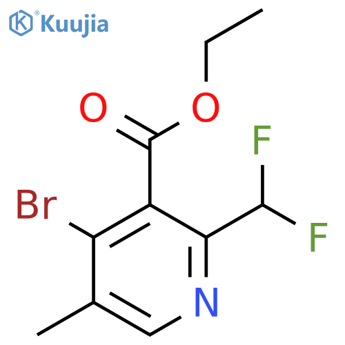 Ethyl 4-bromo-2-(difluoromethyl)-5-methylpyridine-3-carboxylate structure