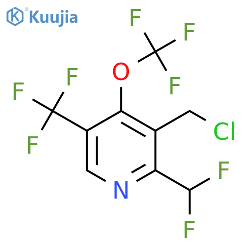3-(Chloromethyl)-2-(difluoromethyl)-4-(trifluoromethoxy)-5-(trifluoromethyl)pyridine structure