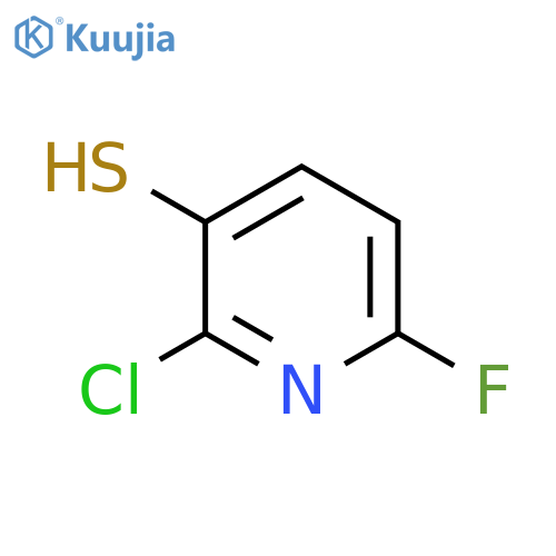 2-Chloro-6-fluoro-3-mercaptopyridine structure