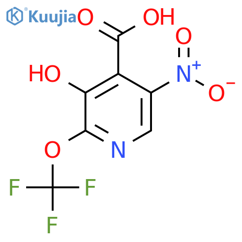 3-Hydroxy-5-nitro-2-(trifluoromethoxy)pyridine-4-carboxylic acid structure