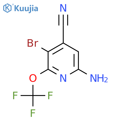 6-Amino-3-bromo-4-cyano-2-(trifluoromethoxy)pyridine structure