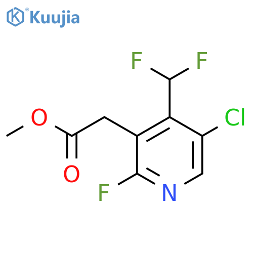 Methyl 5-chloro-4-(difluoromethyl)-2-fluoropyridine-3-acetate structure