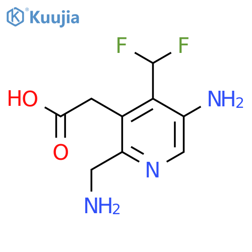 5-Amino-2-(aminomethyl)-4-(difluoromethyl)pyridine-3-acetic acid structure
