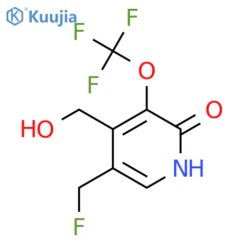 5-(Fluoromethyl)-2-hydroxy-3-(trifluoromethoxy)pyridine-4-methanol structure