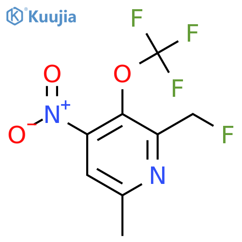 2-(Fluoromethyl)-6-methyl-4-nitro-3-(trifluoromethoxy)pyridine structure