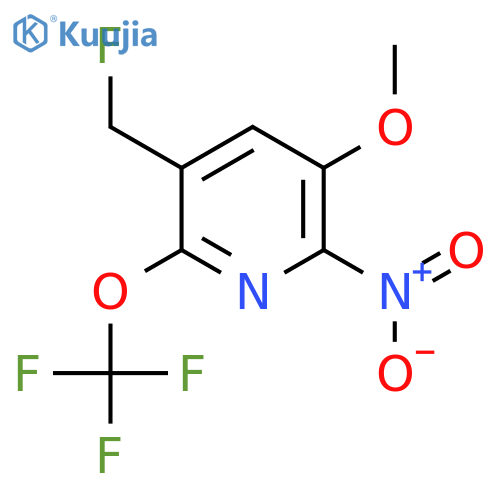 3-(Fluoromethyl)-5-methoxy-6-nitro-2-(trifluoromethoxy)pyridine structure