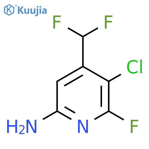 6-Amino-3-chloro-4-(difluoromethyl)-2-fluoropyridine structure