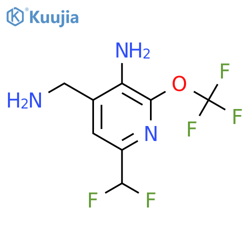 3-Amino-4-(aminomethyl)-6-(difluoromethyl)-2-(trifluoromethoxy)pyridine structure