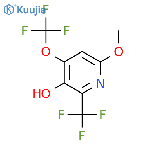 3-Hydroxy-6-methoxy-4-(trifluoromethoxy)-2-(trifluoromethyl)pyridine structure