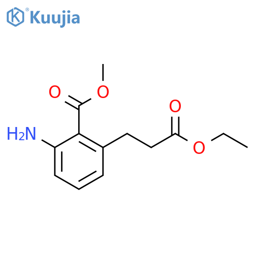 Methyl 2-amino-6-(3-ethoxy-3-oxopropyl)benzoate structure