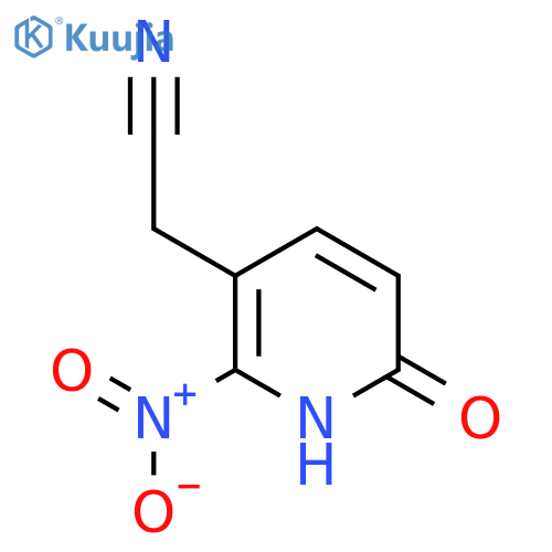 6-Hydroxy-2-nitropyridine-3-acetonitrile structure