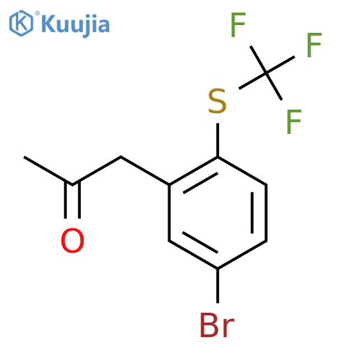1-(5-Bromo-2-(trifluoromethylthio)phenyl)propan-2-one structure
