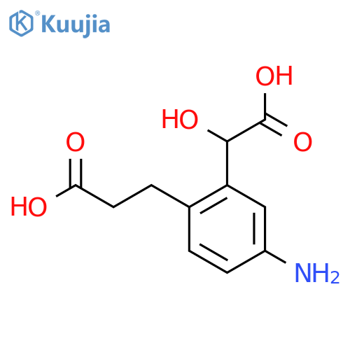5-Amino-2-(2-carboxyethyl)mandelic acid structure