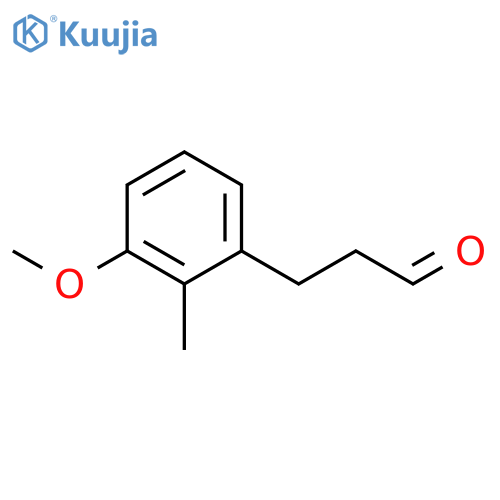 Benzenepropanal, 3-methoxy-2-methyl- structure