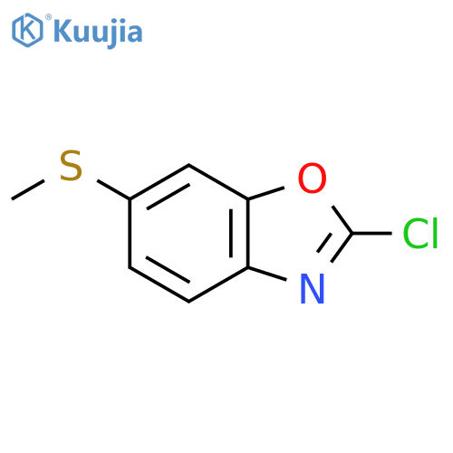 2-Chloro-6-(methylthio)benzo[d]oxazole structure