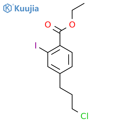 Ethyl 4-(3-chloropropyl)-2-iodobenzoate structure
