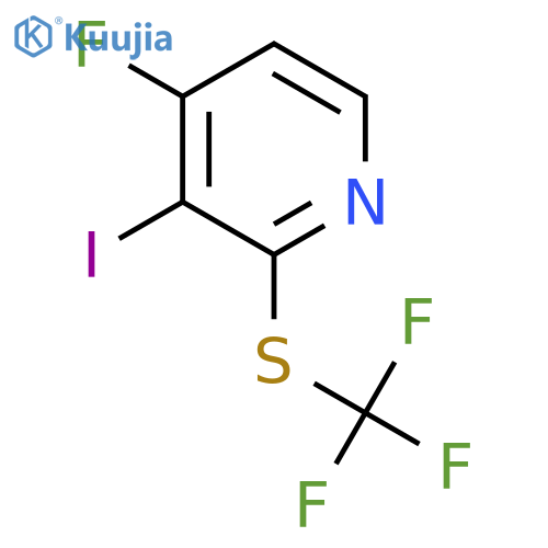 4-Fluoro-3-iodo-2-(trifluoromethylthio)pyridine structure