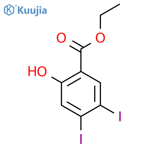 Ethyl 4,5-diiodo-2-hydroxybenzoate structure
