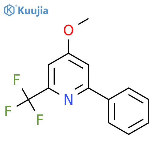 4-Methoxy-2-phenyl-6-(trifluoromethyl)pyridine structure