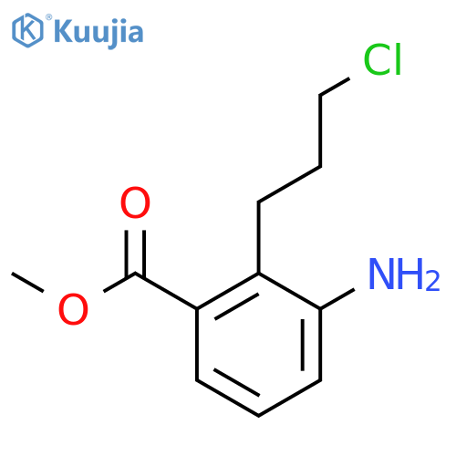 Methyl 3-amino-2-(3-chloropropyl)benzoate structure
