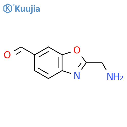 2-(Aminomethyl)benzo[d]oxazole-6-carboxaldehyde structure