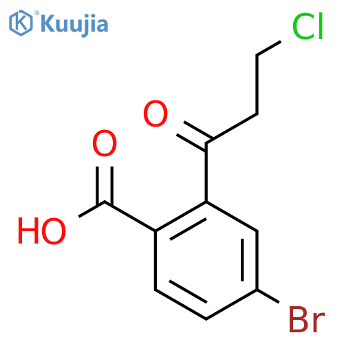 4-Bromo-2-(3-chloropropanoyl)benzoic acid structure