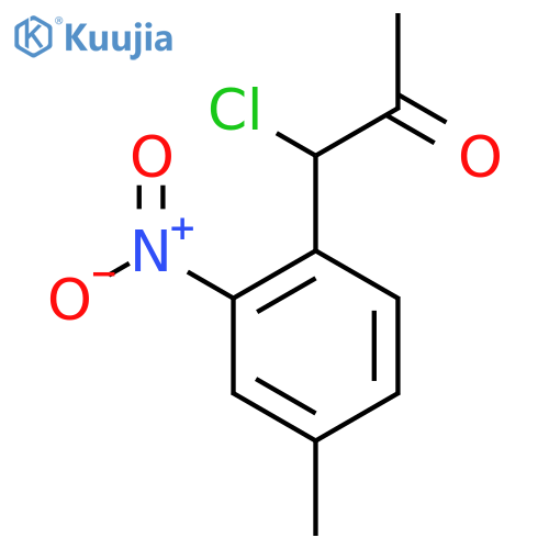 4-(1-Chloro-2-oxopropyl)-3-nitrotoluene structure