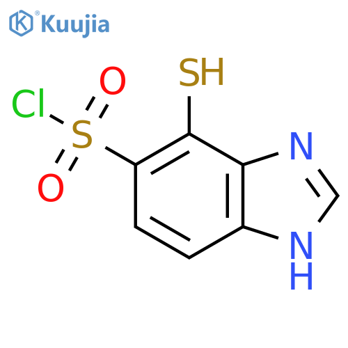 4-Mercapto-1H-benzimidazole-5-sulfonyl chloride structure