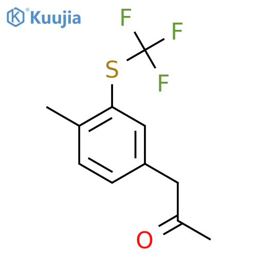 4-(2-Oxopropyl)-2-(trifluoromethylthio)toluene structure