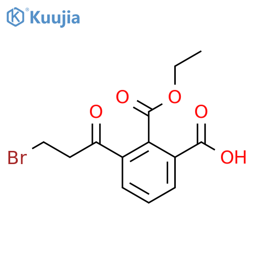 Ethyl 2-(3-bromopropanoyl)-6-carboxybenzoate structure