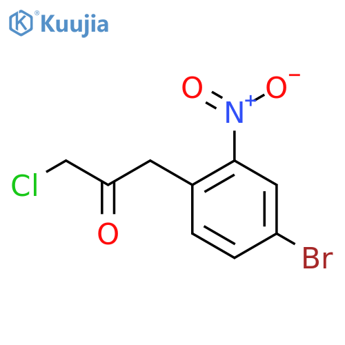 1-(4-Bromo-2-nitrophenyl)-3-chloropropan-2-one structure