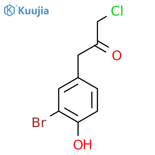 1-(3-Bromo-4-hydroxyphenyl)-3-chloropropan-2-one structure