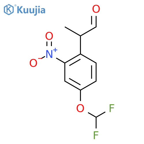 4-(Difluoromethoxy)-2-nitrophenylpropanal structure