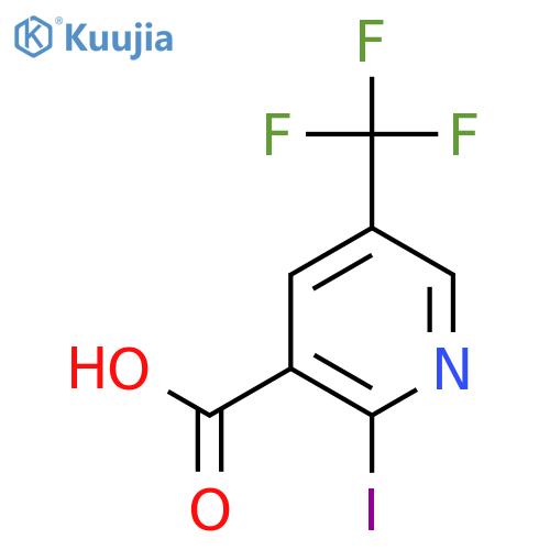 2-Iodo-5-(trifluoromethyl)nicotinic acid structure