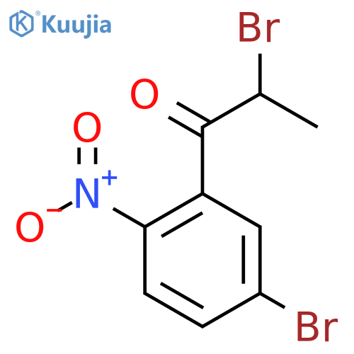 2-Bromo-1-(5-bromo-2-nitrophenyl)propan-1-one structure
