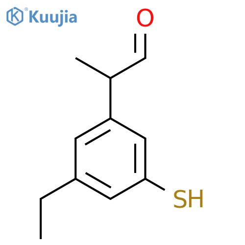 3-Ethyl-5-mercaptophenylpropanal structure
