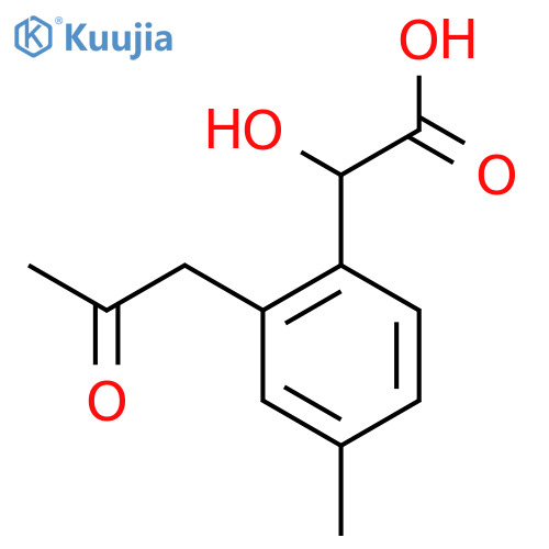 4-Methyl-2-(2-oxopropyl)mandelic acid structure