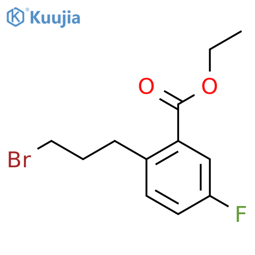 Ethyl 2-(3-bromopropyl)-5-fluorobenzoate structure