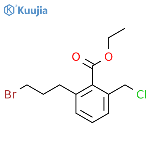 Ethyl 2-(3-bromopropyl)-6-(chloromethyl)benzoate structure