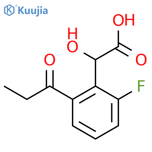 2-Fluoro-6-propionylmandelic acid structure