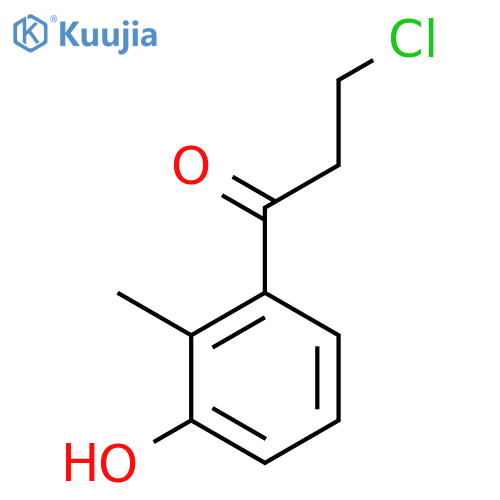 3-(3-Chloropropanoyl)-2-methylphenol structure