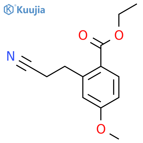 Ethyl 2-(2-cyanoethyl)-4-methoxybenzoate structure