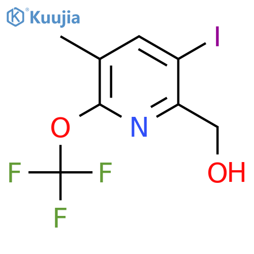 3-Iodo-5-methyl-6-(trifluoromethoxy)pyridine-2-methanol structure