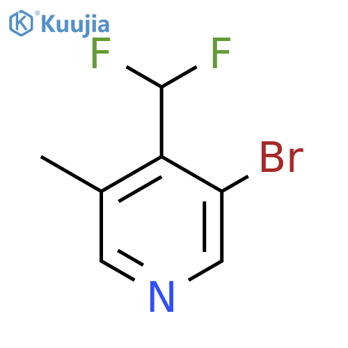 3-Bromo-4-(difluoromethyl)-5-methylpyridine structure