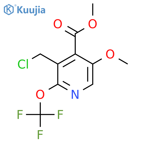 Methyl 3-(chloromethyl)-5-methoxy-2-(trifluoromethoxy)pyridine-4-carboxylate structure