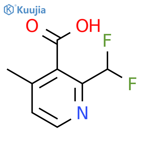 2-(Difluoromethyl)-4-methylpyridine-3-carboxylic acid structure